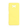 Θήκη Πλάτης Σιλικόνης Soft για Xiaomi Poco X3/Poco X3 Pro - Χρώμα: Κίτρινο