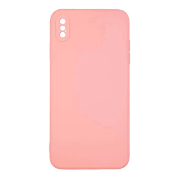 Θήκη Πλάτης Σιλικόνης Soft για Apple iPhone Xs Max - Χρώμα: Ρόζ