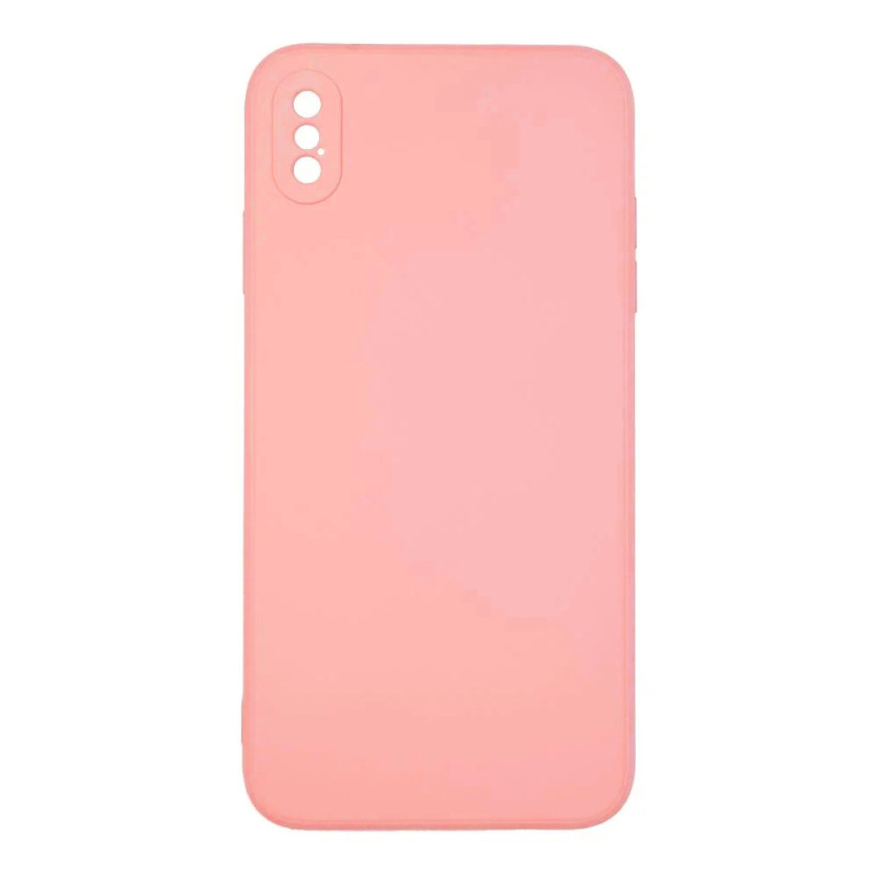 Θήκη Πλάτης Σιλικόνης Soft για Apple iPhone Xs Max - Χρώμα: Ρόζ