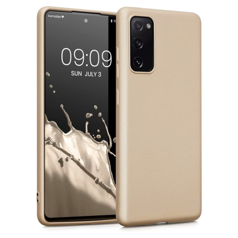 Θήκη Πλάτης Σιλικόνης Απλή για Samsung Galaxy A03S - Χρώμα: Κρέμ