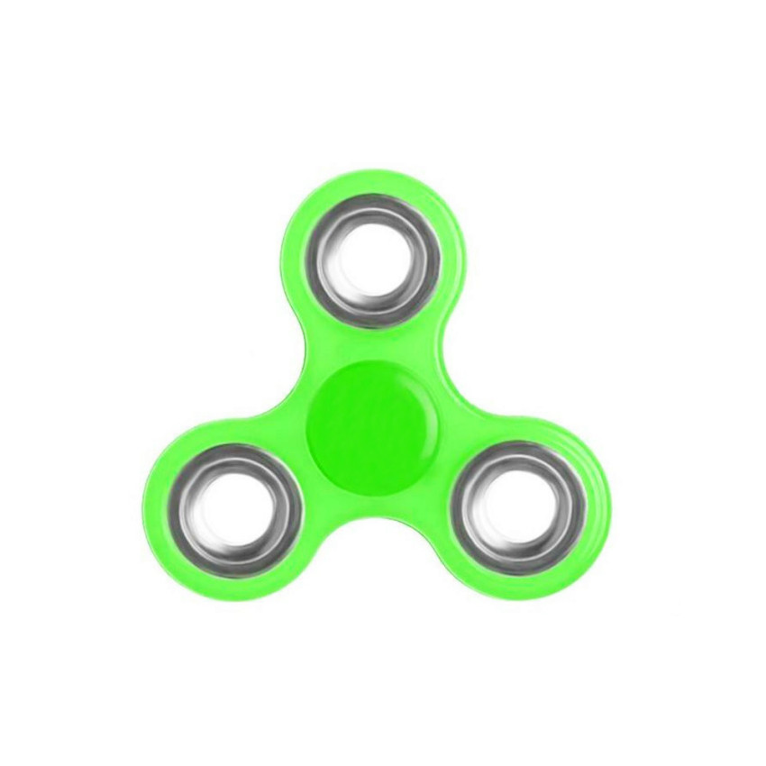 Αγχολυτικό Πλαστικό Παιχνίδι Fidget Spinner 5962-k - Χρώμα: Λαχανί - Ασημί