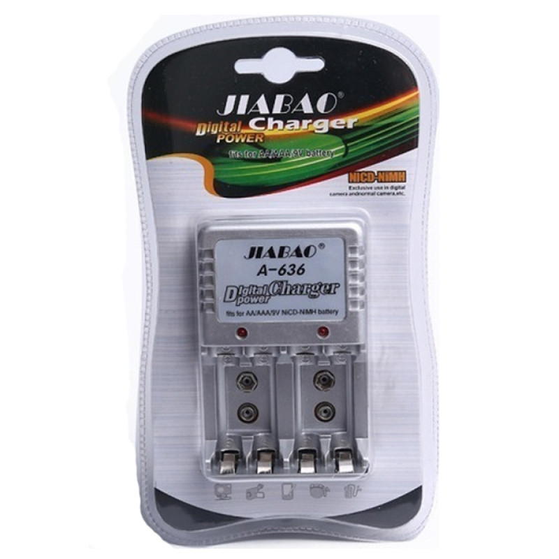 JIABAO Φορτιστής Μπαταριών (A-636) για AA/AAA/9V/Ni-MH/Ni-Cd