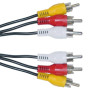 Καλώδιο 3x RCA Male - 3x RCA Male 1.5m - Χρώμα: Μαύρο