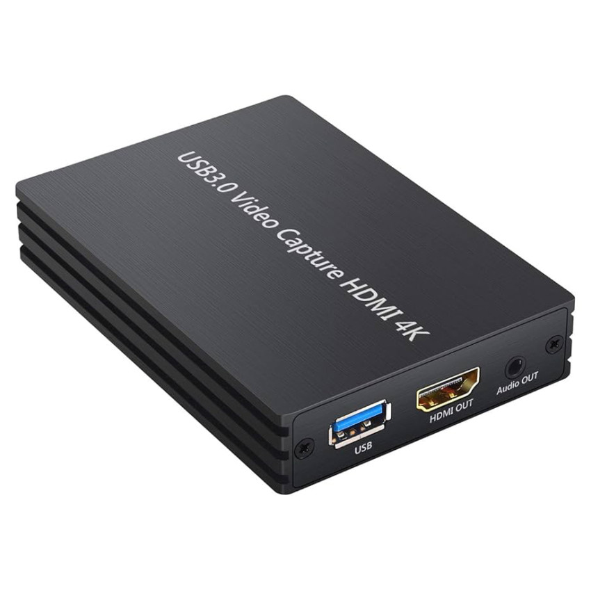 Capture Card 4K HDMI Game Capture Card 1080P HDMI to USB 3.0 Live Video Black