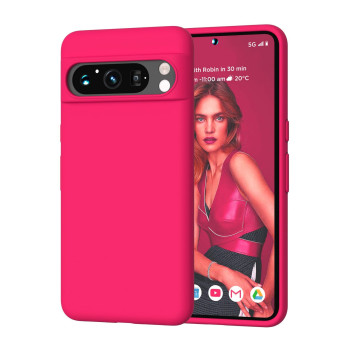 Θήκη Πλάτης Σιλικόνης Soft για Google Pixel 8 Pro - Χρώμα: Φούξια