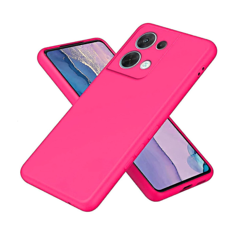 Θήκη Πλάτης Σιλικόνης Soft για Oppo Reno8 Pro 5G - Χρώμα: Φούξια