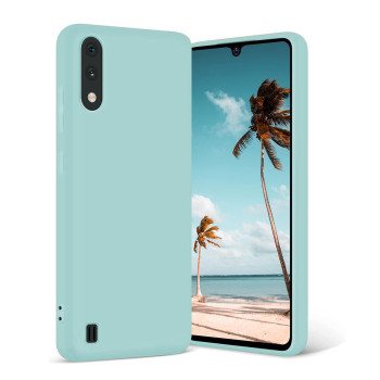 Θήκη Πλάτης Σιλικόνης Απλή για Samsung Galaxy A01 - Χρώμα: Γαλάζιο