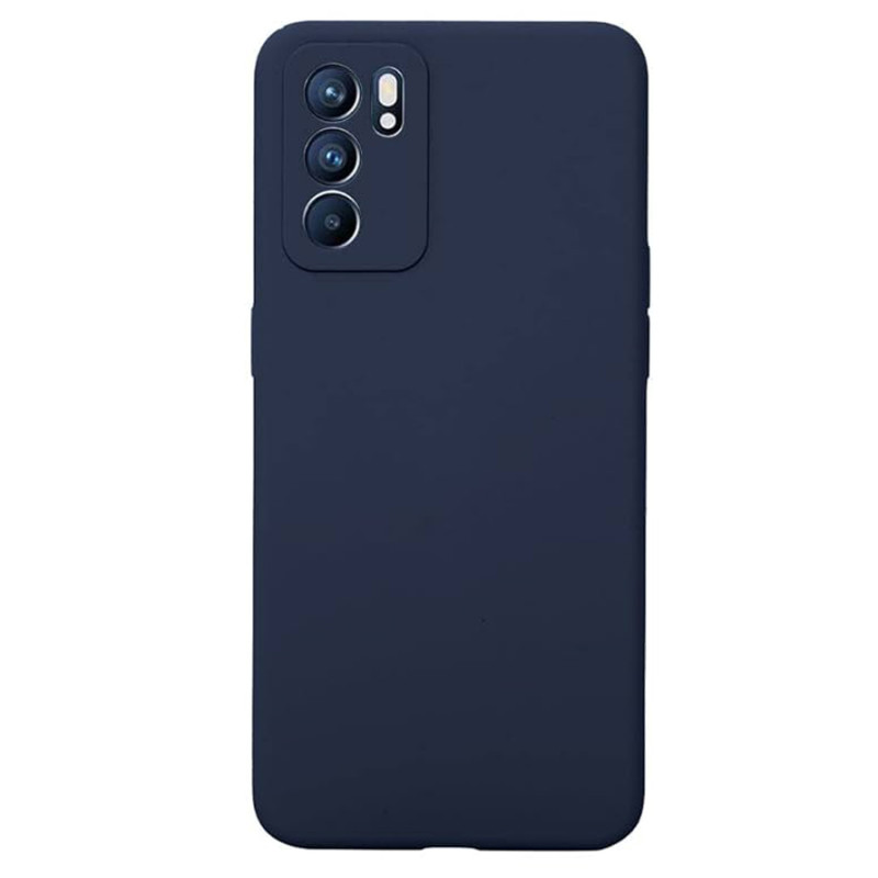 Θήκη Πλάτης Σιλικόνης Soft για Oppo Reno6 5G - Χρώμα: Σκούρο Μπλε