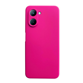 Θήκη Πλάτης Σιλικόνης Soft για Realme C33 - Χρώμα: Φούξια