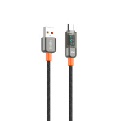 VIDVIE CB4035T USB-A to Type-C Charging & Data Transfer Cable 66W 1.2m - Color: Black