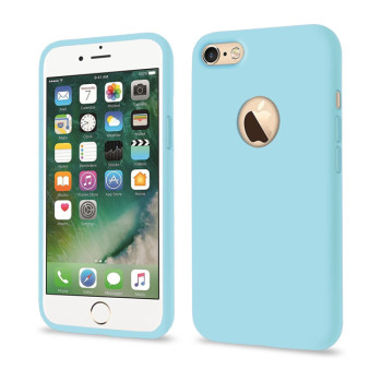 Θήκη Πλάτης Σιλικόνης Απλή για Iphone 6/6S - Χρώμα: Γαλάζιο