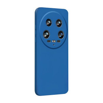 Θήκη Πλάτης Σιλικόνης Απλή για Xiaomi 14 Ultra - Χρώμα: Μπλε