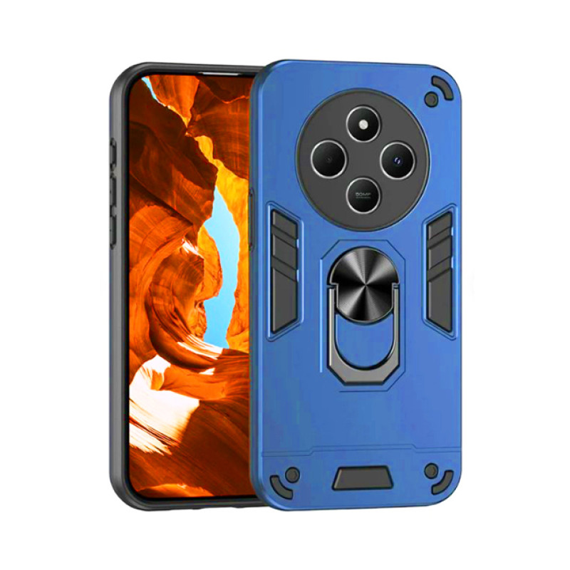 Σκληρή Θήκη Πλάτης Armor με Βάση Στήριξης για Xiaomi Redmi 14C - Χρώμα: Μπλε