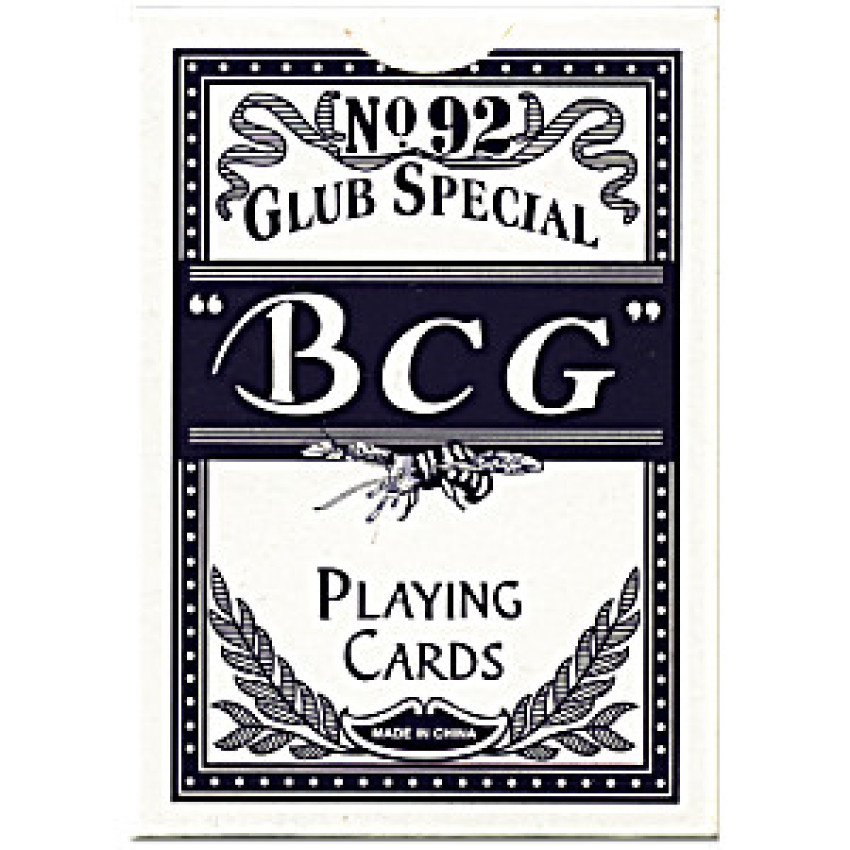 Πλαστικοποιημένη Τράπουλα ''BCG'' Poker 92 Club Special NO.92 - Χρώμα: Μπλε