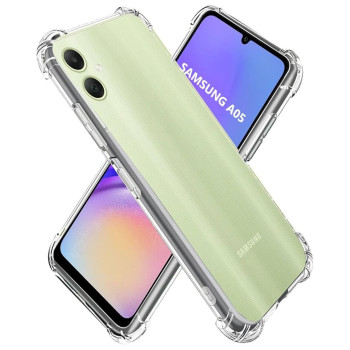 Θήκη Πλάτης Σιλικόνης Anti Shock για Samsung Galaxy A05 - Χρώμα: Διάφανο