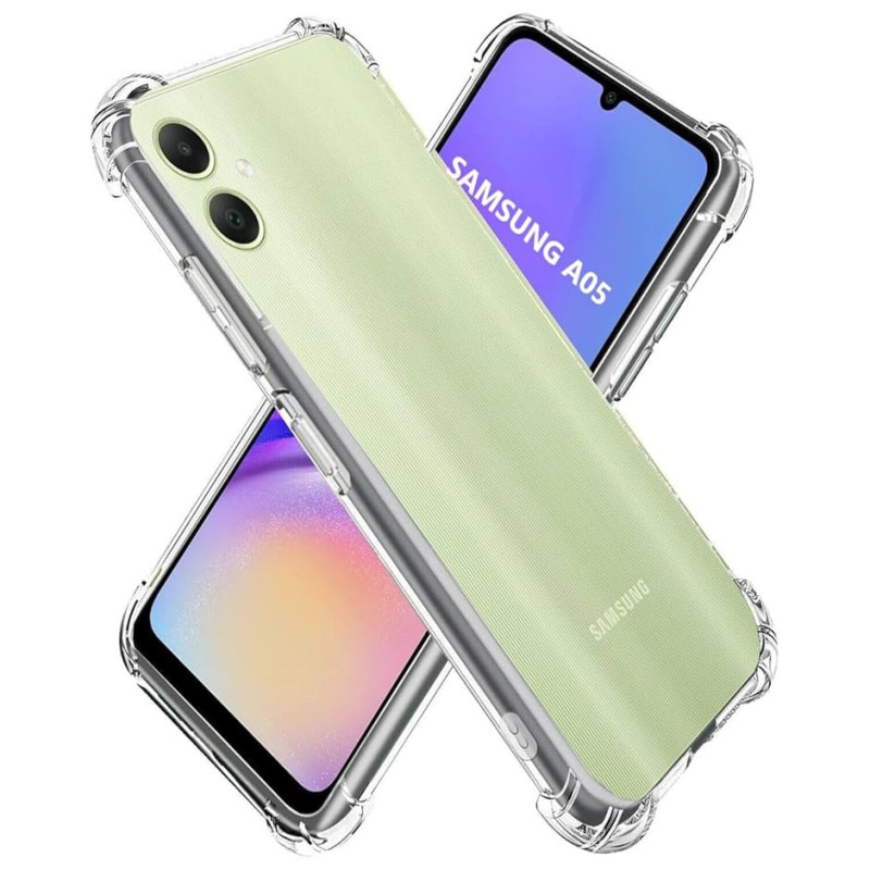 Θήκη Πλάτης Σιλικόνης Anti Shock για Samsung Galaxy A05 - Χρώμα: Διάφανο
