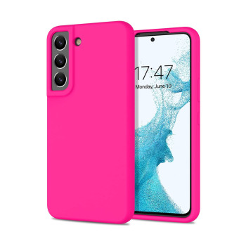 Θήκη Πλάτης Σιλικόνης Απλή για Samsung Galaxy S22 Plus - Χρώμα: Φούξια
