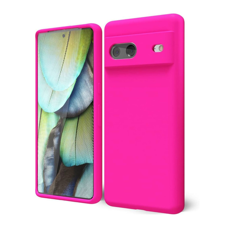 Θήκη Πλάτης Σιλικόνης Soft για Google Pixel 7 - Χρώμα: Φούξια