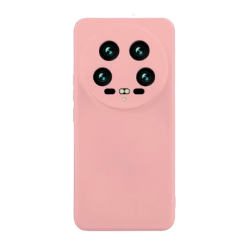 Θήκη Πλάτης Σιλικόνης Απλή για Xiaomi 14 Ultra - Χρώμα: Ροζ