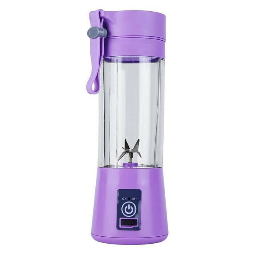 HM-03 Mini Μπλέντερ για Smoothies με Κανάτα 380ml & Ισχύ 380Watt Μωβ