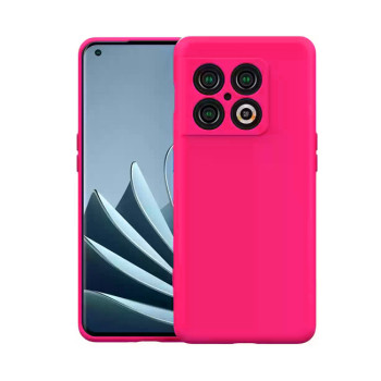 Θήκη Πλάτης Σιλικόνης Soft για Oneplus 10 Pro - Χρώμα: Φούξια