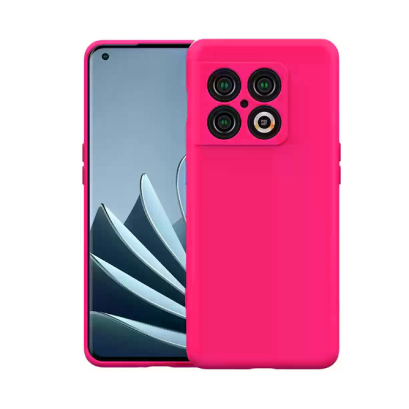 Θήκη Πλάτης Σιλικόνης Soft για Oneplus 10 Pro - Χρώμα: Φούξια