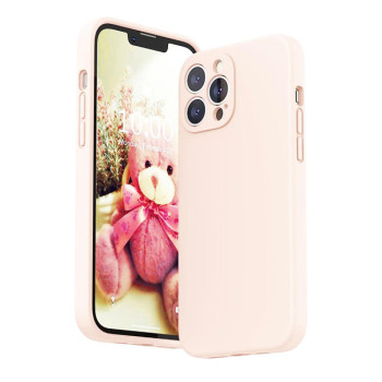 Θήκη Πλάτης Σιλικόνης Απλή για Apple iPhone 13 Pro Max - Χρώμα: Ρόζ