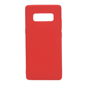 Θήκη Πλάτης Σιλικόνης Απλή για Samsung Galaxy Note 8 - Χρώμα: Κόκκινο