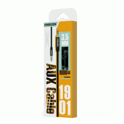 Kingleen 1901 AUX 3.5mm to AUX 3.5mm Cable - Color: Black