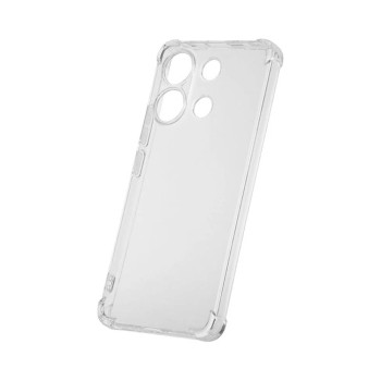 Θήκη Πλάτης Σιλικόνης AntiShock για Xiaomi Redmi Note 13 4G - Χρώμα: Διάφανο