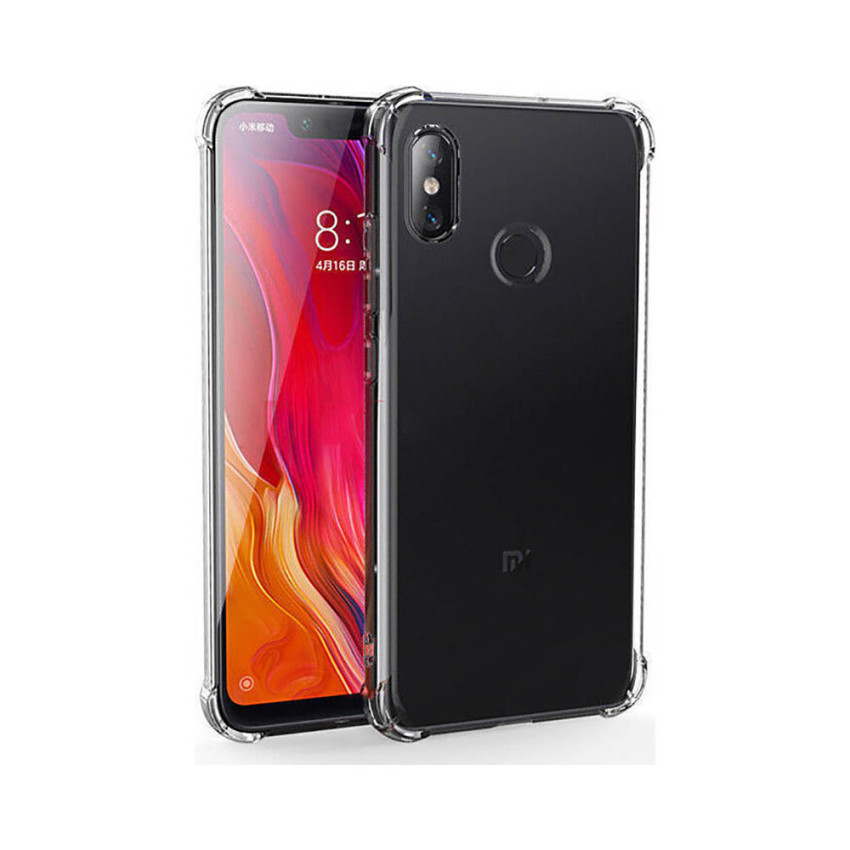 Θήκη Πλάτης Σιλικόνης Anti Shock για Xiaomi Redmi Note 6/6 Pro - Χρώμα: Διάφανο