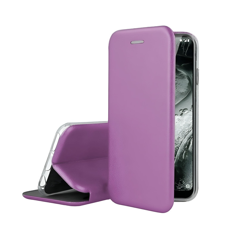 Θήκη Βιβλίο Μαγνητική Elegance για Xiaomi Redmi 9A/9AT - Χρώμα: Μώβ