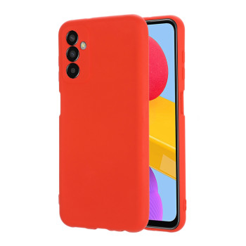 Θήκη Πλάτης Σιλικόνης Soft για Samsung Galaxy M13 - Χρώμα: Κόκκινο