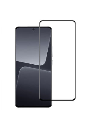 Full Cover Full Glue Τζαμάκι Προστασίας Οθόνης για Xiaomi 13T / 13T Pro - Χρώμα: Μαύρο