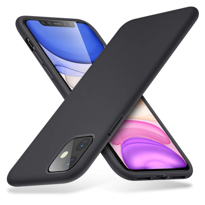 Θήκη Πλάτης Σιλικόνης Απλή για Apple iPhone 12 Pro Max - Χρώμα: Μαύρο