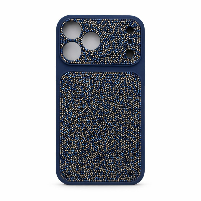 Σκληρή Θήκη Πλάτης Flash Glitter για Apple iPhone 17 Pro Max - Χρώμα: Σκούρο Μπλε