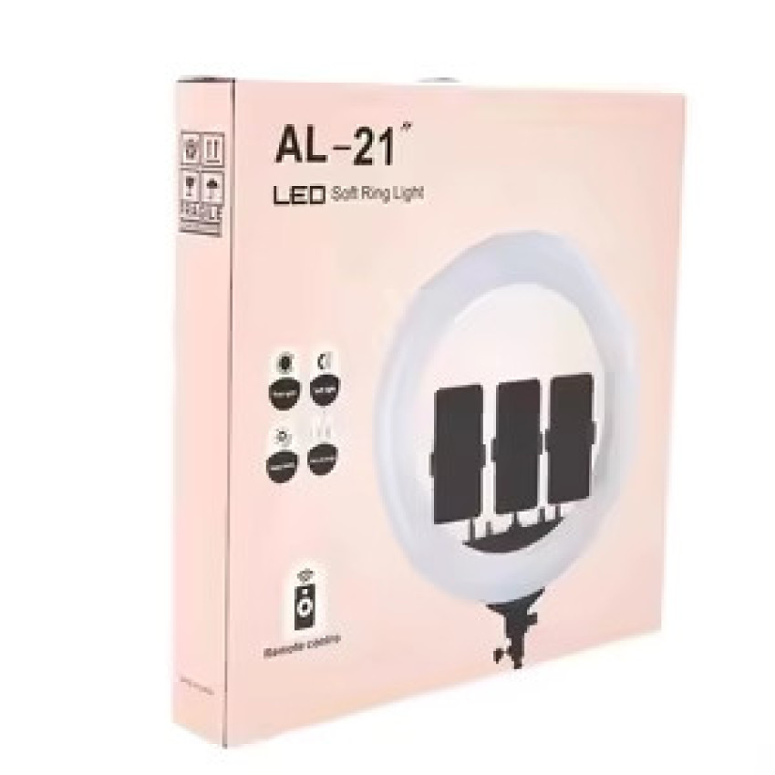 Ring Light AL-21'' 54cm 2700-6500K 65W με Τρίποδο Δαπέδου & Βάση για Κινητό