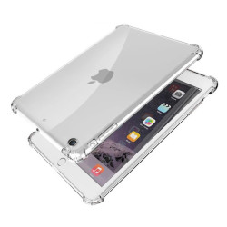Anti Shock Back Cover Silicone Case for Ipad 5/6/7/8/9/Air 2017 9.7'' - Color: Clear