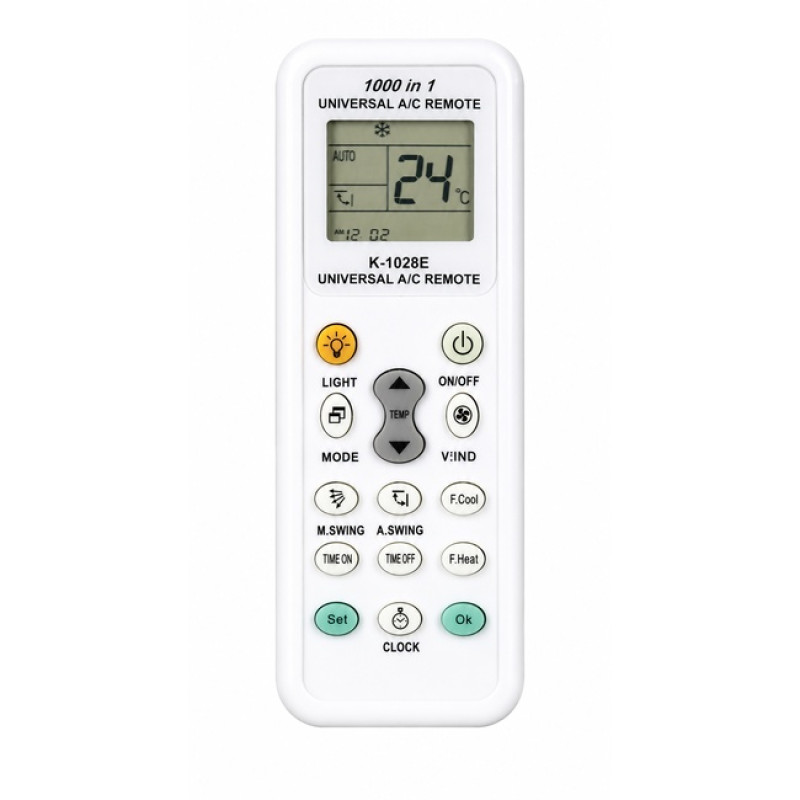 HOME K-1028E Universal Τηλεχειριστήριο για Κλιματιστικό A/C - Χρώμα: Λευκό