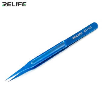 RELIFE RT-11D Tweezer Ultra Light Titanium Alloy Tweezers Special Sharp Mainboard Flying Wire Chip Tweezers Repair Tool