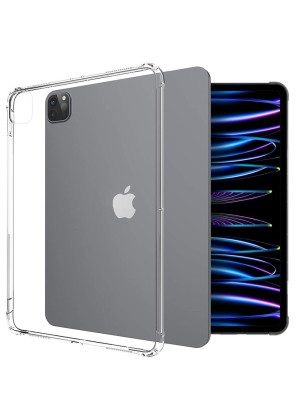 Anti Shock Back Cover Silicone Case for Ipad Pro 11/ipad 2020/2018 - Color: Clear