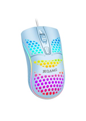 Jeqang JM-G102 Wired Mouse with RGB LED - Χρώμα: Μπλε