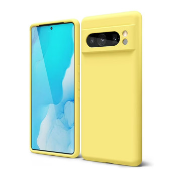 Θήκη Πλάτης Σιλικόνης Soft για Google Pixel 8 Pro - Χρώμα: Κίτρινο