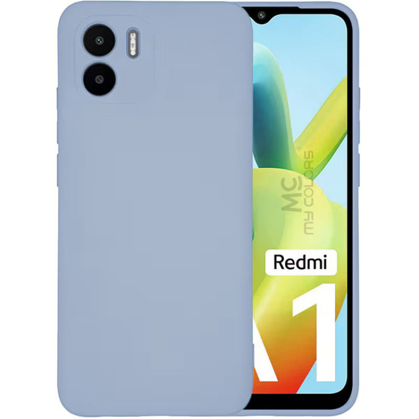 Θήκη Πλάτης Σιλικόνης Soft για Xiaomi Redmi A1 Plus - Χρώμα: Απαλό Μπλέ