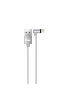 Earldom EC-020i Καλώδιο Μαγνητικό LED USB σε Lightning 2.4A 1m - Χρώμα: Άσπρο