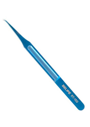 RELIFE RT-15D Titanium Alloy Tweezer with Curved Tip (140mm)