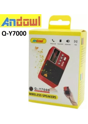 Andowl Q-Y7000 Φορητό Επαναφορτιζόμενο Ραδιόφωνο με Bluetooth - Χρώμα: Κόκκινο