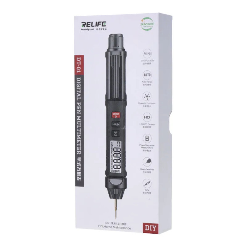 RELIFE DT-01 Έξυπνο Μίνι Πολύμετρο / RELIFE DT-01 Smart Pen Mini Multimeter