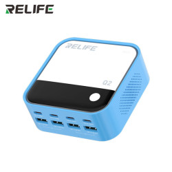 RELIFE Q2 120W 8-Port GaN Charger - Color: Blue