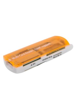 BOYU Multi - Card Reader - SDHC Support USB 2.0 Hi-Speed Orange